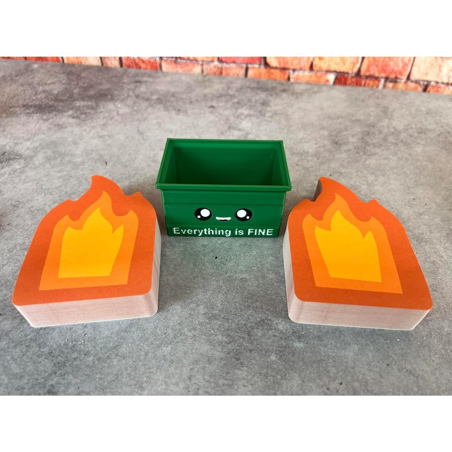 - Dumpster Fire Sticky Notes - 400 Sheets - Novelty Desk Decor with Cute Design - Funny  Idea