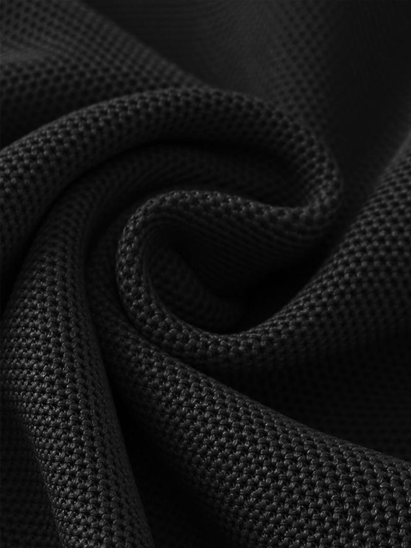 Men's Regular Fit Letter Print Contrast Trim Polo Shirt, Casual Short Sleeve Half Zip Top for Summer, Fashion Men's Clothes for Daily Wear, Tropical