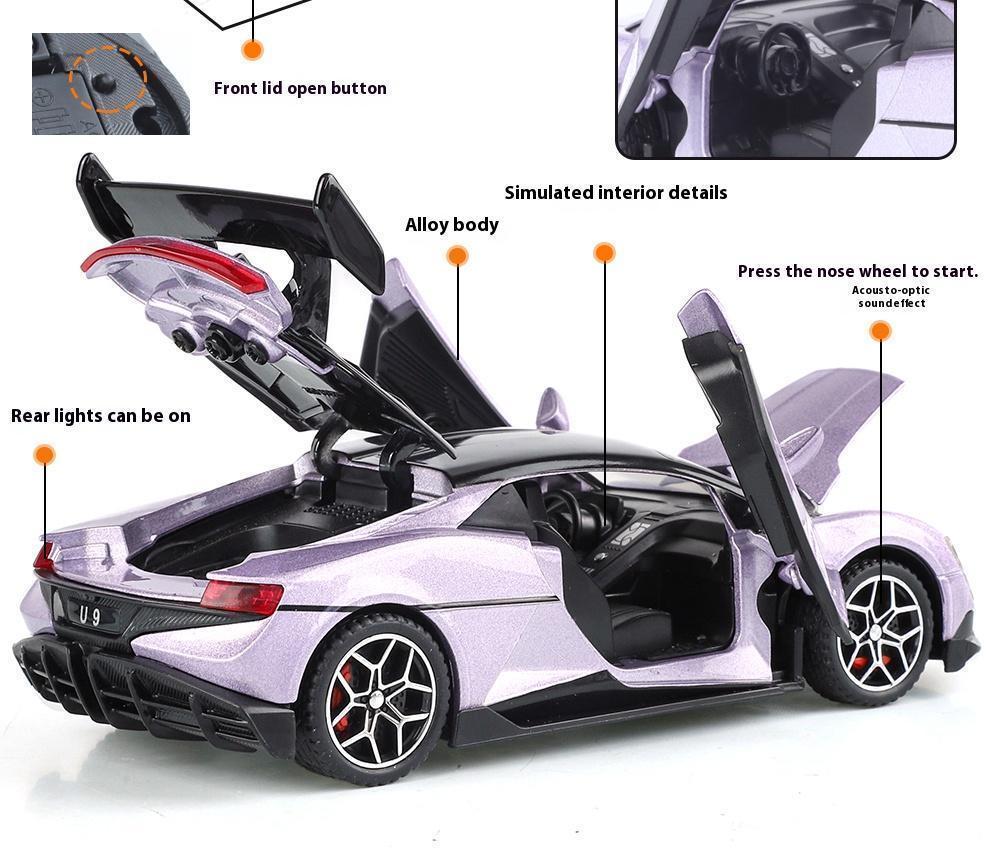 Simulation 1:32 YANGWANG - U9 Alloy Car Model, Game Vehicle Birthday Gift With Sound and Light Children's Toy Car Boy