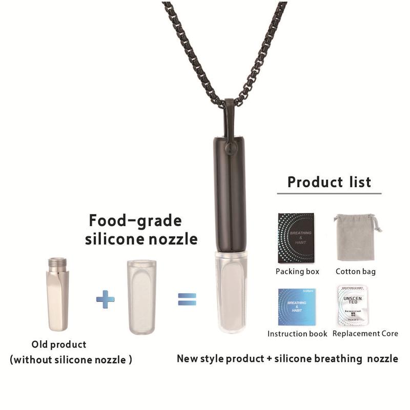QS2230 Breathing Resistance Necklace Built-in Cotton Core Meditation Jewelry