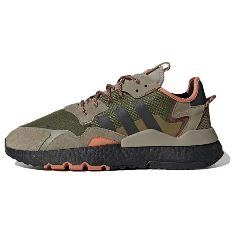 Adidas Originals Nite Jogger Low-Top Casual Sneakers for Men and Women – Textile and Synthetic Upper, Retro Style, Cushioned, Non-Slip, Durable Verifiable, with credentials and supporting global authentication