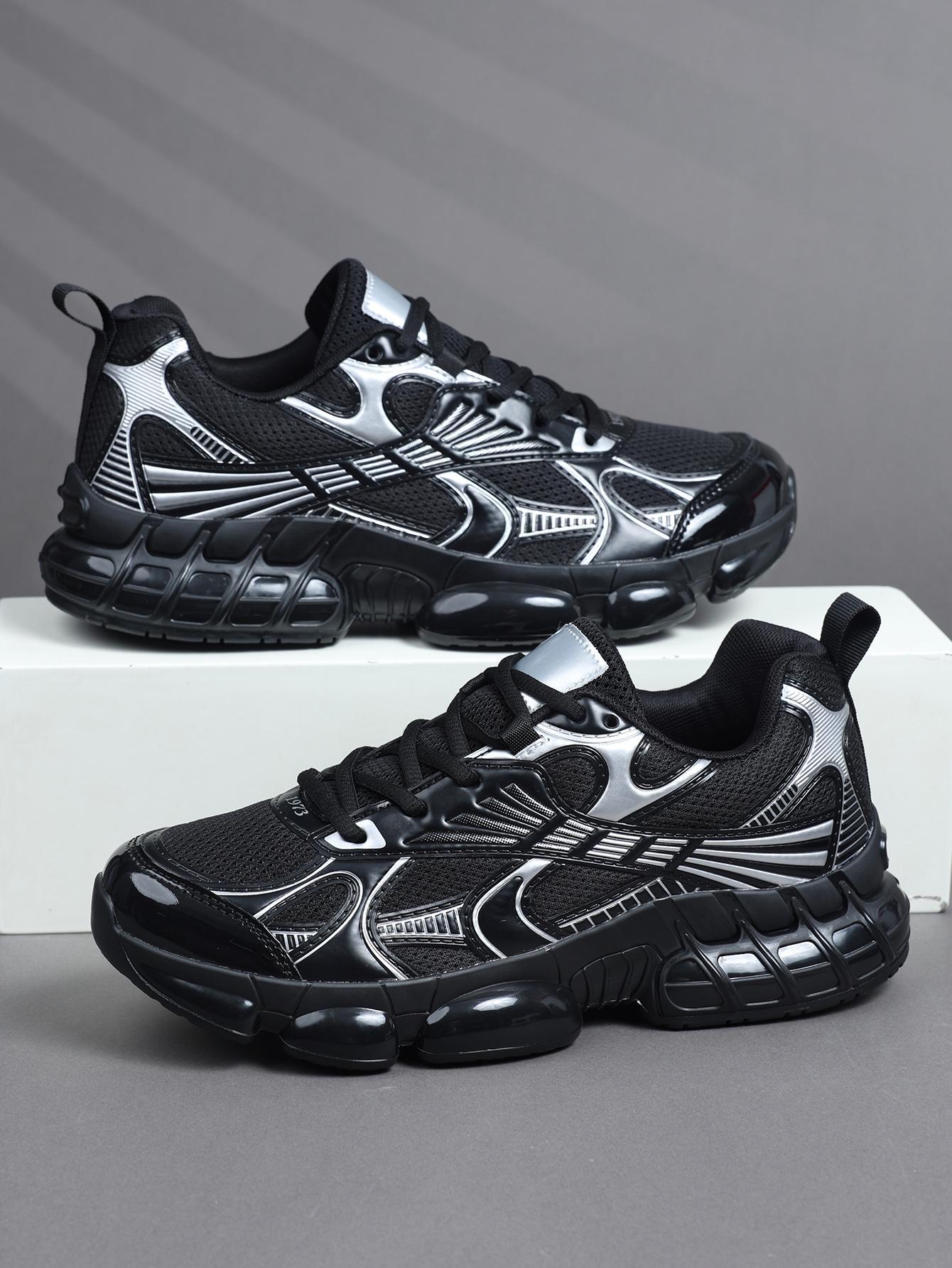 High-Quality Sneakers For Men's Casual Shoes, Comfortable Sporty Design, Outdoor Leisure Footwear, All-Season Textile Upper Material, Sports Shoes