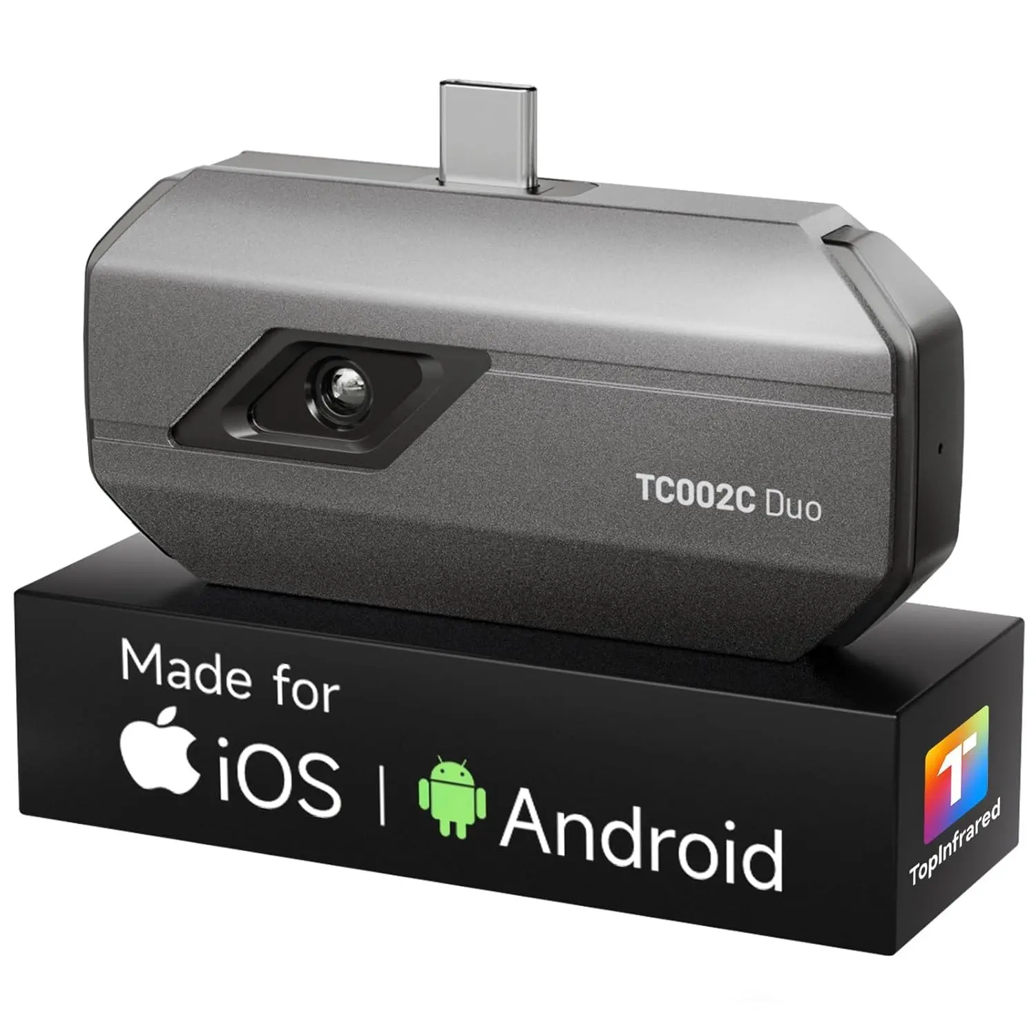TOPDON TC002C Duo Thermal Camera, Compatible with Any USB-C iPhone, iPad & Android Device, 512 x 384 Resolution, 256 x 192 IR Resolution Thermal Imager, -4°F~1022°F Temp Range