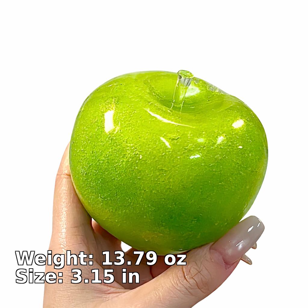 Slushie Green Apple Squishy - Moldable Non-Rebound Crunchy Fidget Toy| Perfect for Medium Grip Strength