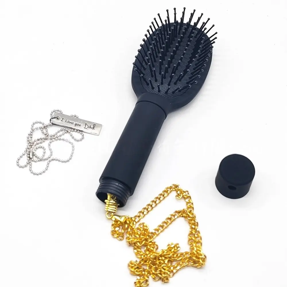 Multifunctional 2-in-1 Secret Stash Hair Brush Round Comb for Hiding Cash & Jewelry, Creative Props for Team Building, Secret Adventure & Treasure Hunt Game