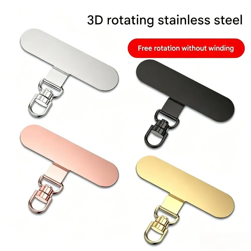 Luxury 4-Piece Phone Sling Set with Durable 360° Rotating Metal Clip - Convertible Crossbody Wristlet Strap for Mobile Smartphone & Cellphone, Accessories, 360° Rotating Spring Clip