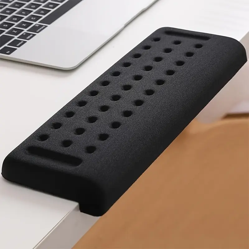 1pc L-Shaped Desk Pad, with Anti-Slip Foam Base And Ergonomic Wrist/Forearm Support - Large Size Comfortable Wrist Rest, Suitable for Computer Office, Typing, Drawing - Ideal for Home Office Desk Use, Durable