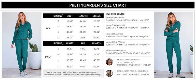 Women's 2 Piece Sweater Set Pullover Zip Up Sweatshirt Jogger Sweatpants Tracksuit Casual Outfit : Clothing, Shoes & Jewelry