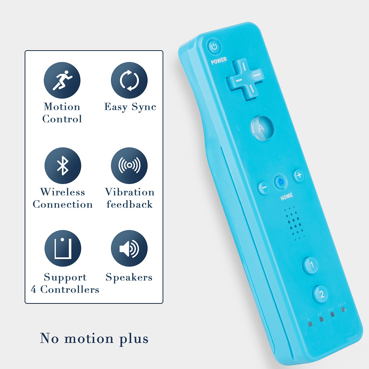 Wii Remote Controller and Nunchaku Controller,Wii Controller with Nunchuck,  Compatible with  Wii/Wii U Console, with  Case and Wrist Strap(Red+Blue)