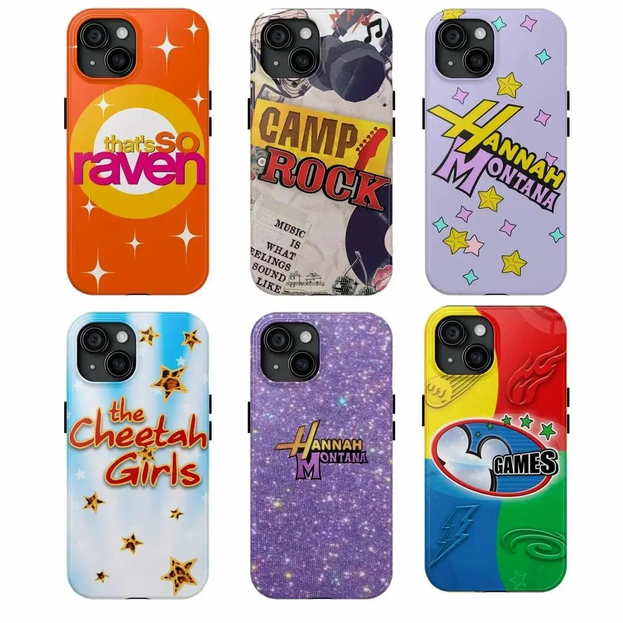 Retro Hannah Montana 20 Years Y2K Aesthetic phone Cases For iPhone 17 16 15 14 13 12 Promax Pro Plus, Double-layer hard shell protection,best Gift