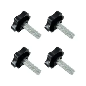 4 PCS M8 x 25mm Star Hand Knob Tightening Screw Thread Quick Removal Replacement Parts for Umbrella Base Patio Umbrella Holder