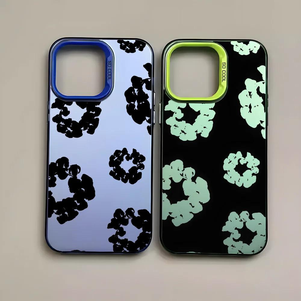 SE Luxury D-Denim T-Tears Phone Case For iPhone 17 16 15 14 13 12 11 mini Pro Max X 8 7 Plus Anti Fall Matte Back Cover