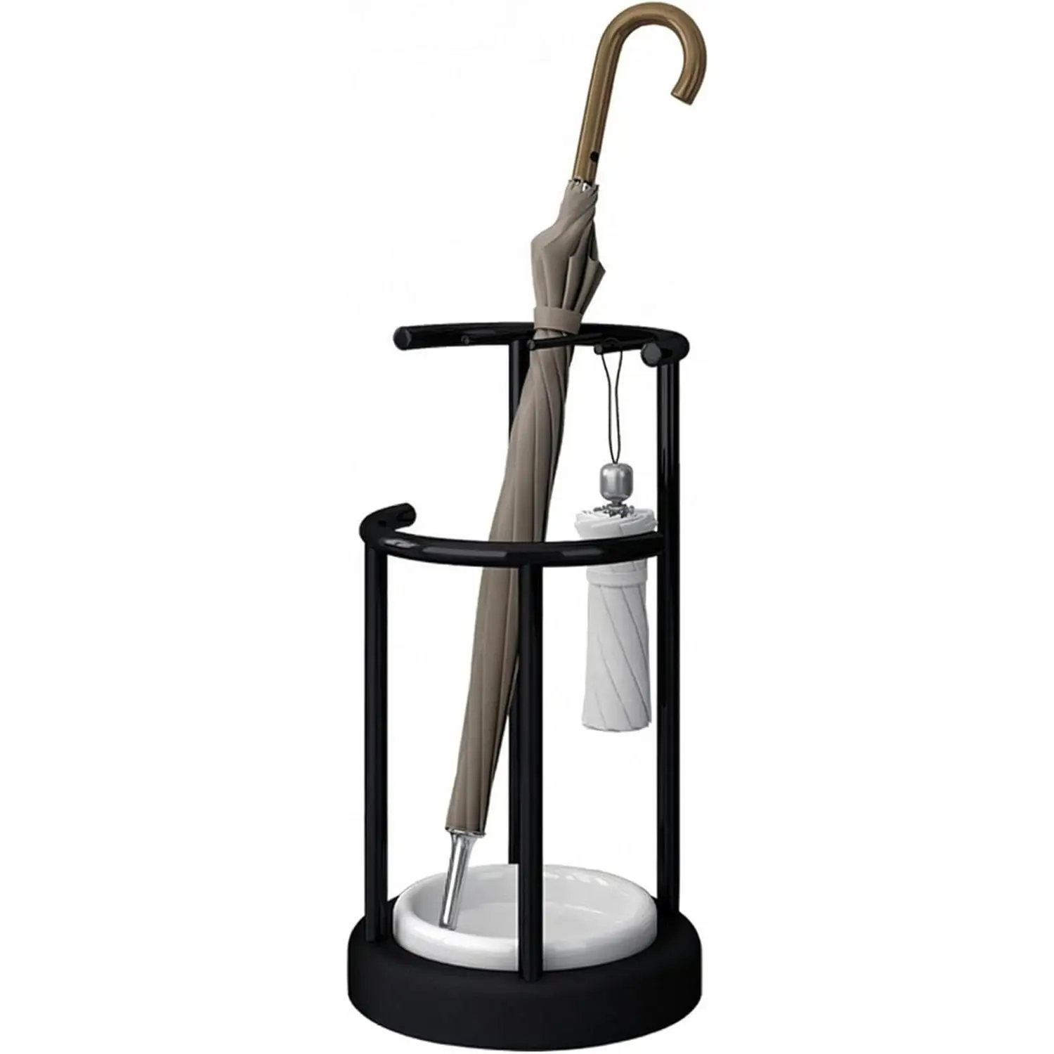 Umbrella Stand with Detachable Drip Tray, Umbrella Holder for Entryway, Rust Proof Umbrella Storage Rack for Homes, Offices, Mudrooms