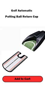 Golf Putting Alignment Mirror with Putting Cup Combo, Portable Training Aids, 12"L x 6"W Mirror, Hole Cup Set, Practice Putting Trainer hs  3  4  golf