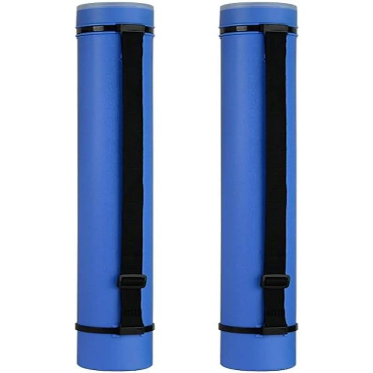 2Pack Expandable Poster Tube with Strap Poster Storage Tubes Expand from 24.5" to 40" ,Waterproof Telescoping Blueprint Art Document Transport Carrying Tube