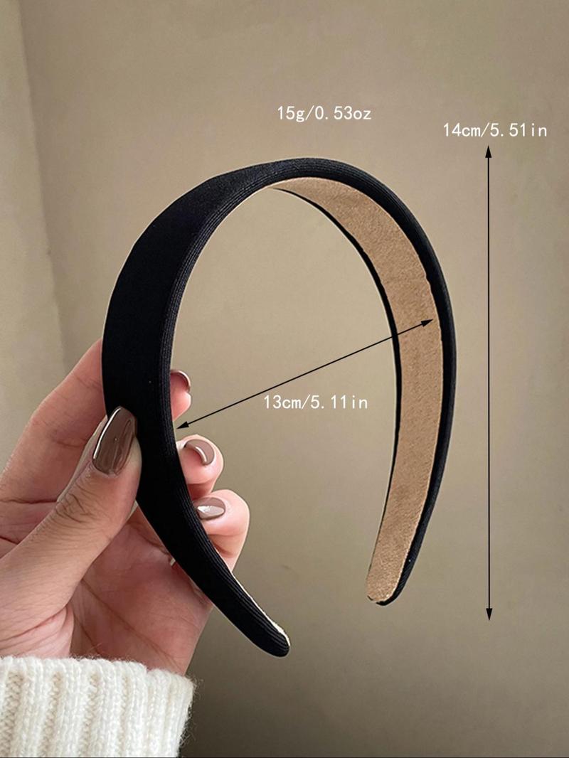 Women's Casual Minimalist Design Hair Hoops As Gift, Trendy Minimalist Multicolor Durable Material Hair Hoops, Chic All-match Versatile Headband Head Wrap for Hairstyle Decor for Women & Girls, Chic Hair Accessories