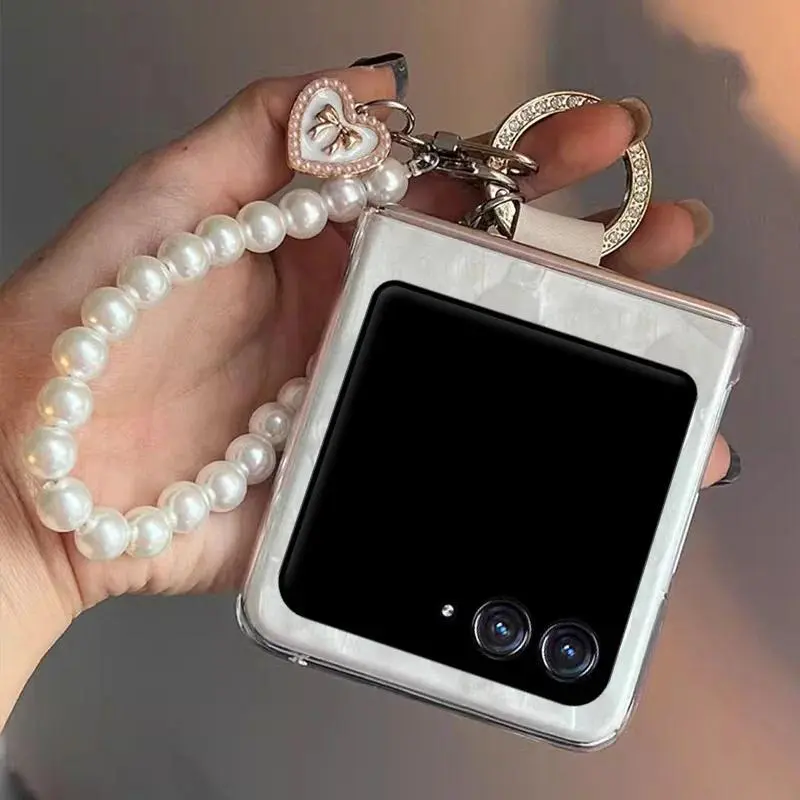 Case For Motorola Razr 60 Ultra 50 40 Razr Plus 2024 Razr+ 2025 DIY Diamond Ring Transparent Shockproof Mobile Phone Case Cover