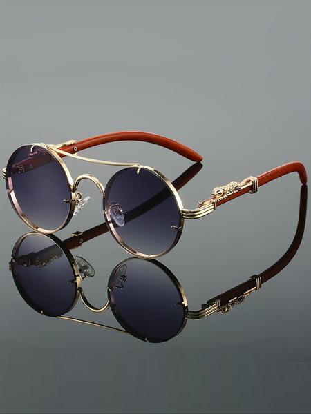 Stylish Summer Round Frame Sunglasses, Lightweight Durable Travel Accessory for Sun Protection, Perfect for Outdoor Activities and Fashion Statement Light Protection Glasses for Women Women's Clear