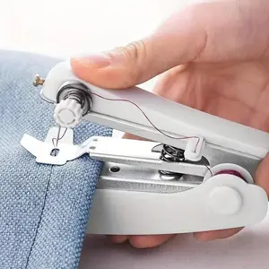 Portable Handheld Sewing Machine Kit, Mini Hand Stitch Sew Tool, Easy Household DIY, 2 Free Bonus Gifts, Random Color