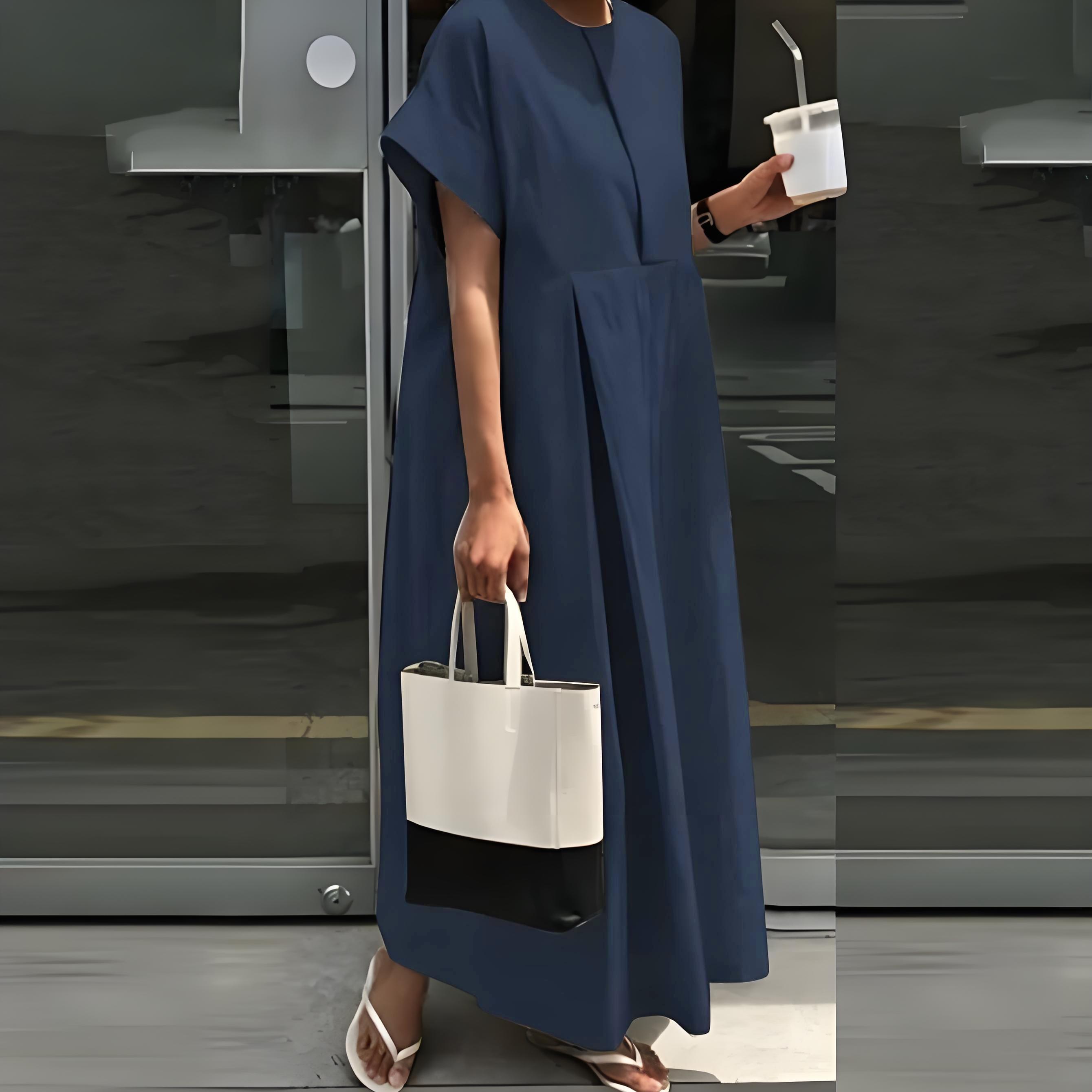 2026 Oversized Maxi Dress for Women Casual Loose Fit Short Sleeve Pleated Dress with Pockets Summer Outfit #   MaxiDress #   OversizedDress #   ShortSleeve #   PleatedDress #   WithPockets #   SummerOutfit #   CasualWear #   Outfit of the Day #   WomensFa