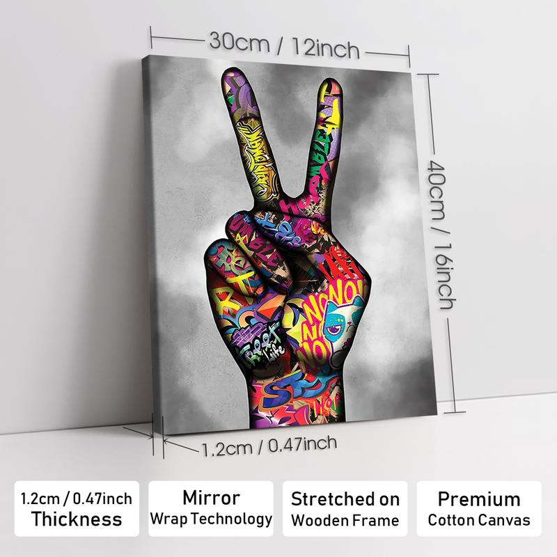 Astronaut Pattern Canvas Painting with Frame, Modern Wall Art Poster, Wall Decor for Home Living Room Bedroom Office