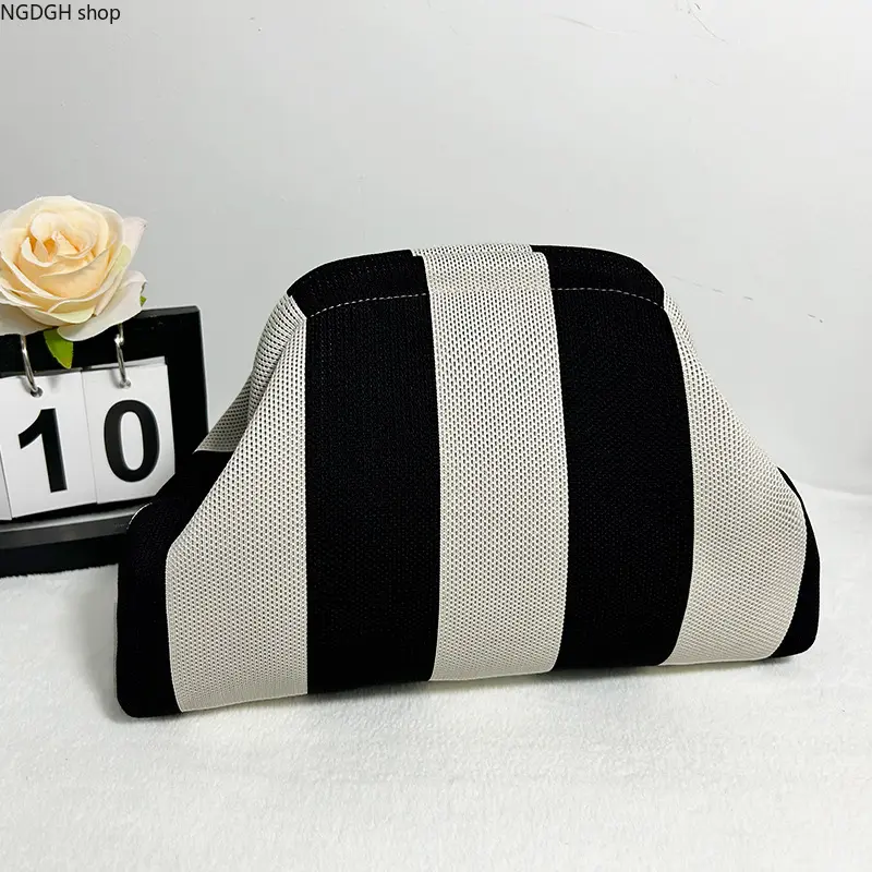Striped Makeup Bag - Wide Striped Clutch Pouch for Women, Large Cosmetic Organizer, Trendy Y2K Everyday Travel & Party Fashion Accessory,travel essentials,camping essentials Striped Makeup Bag - Wide Striped Clutch Pouch for Women, Large Cosmetic Organizer, Trendy Y2K Everyday Travel & Party Fashion Accessory,travel essentials,camping essentials