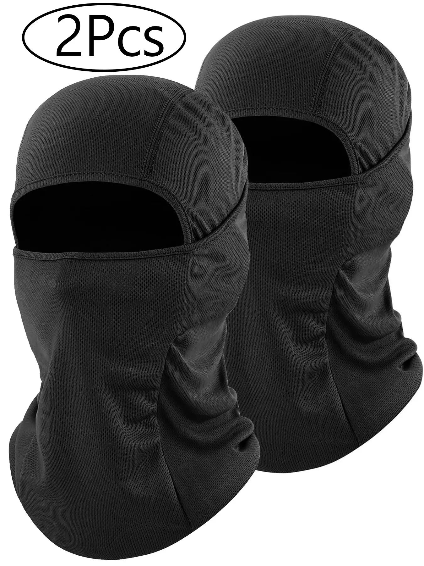 2Pcs Balaclava Ski Mask Balaclava, Motorcycle Summer Cooling Breathable Sun Protecto For Outdoor Sports Face Mask