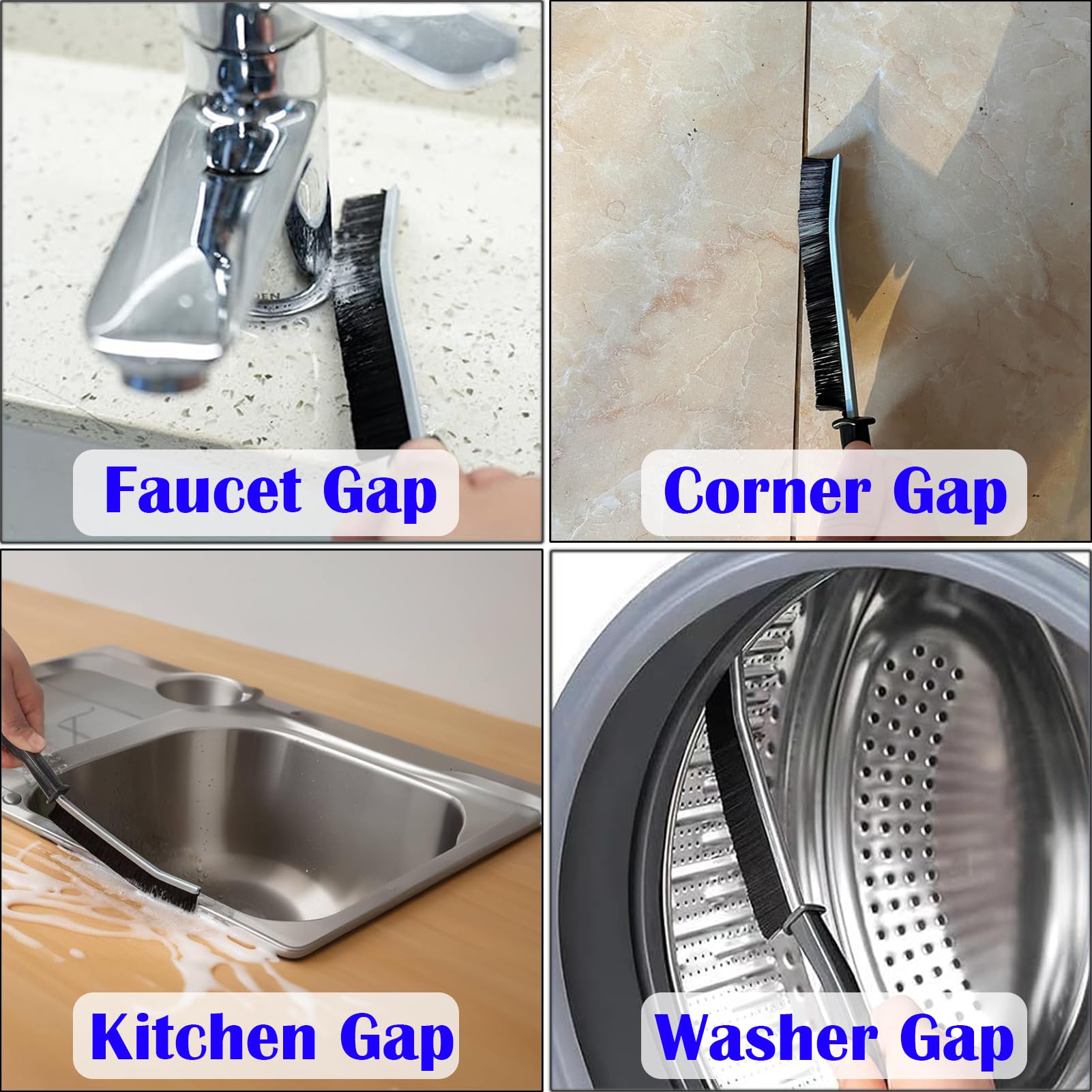 Kitchen Cleaning Brush Set, 11pcs/set Multifunctional Gap Cleaning Brush, Bathroom Cleaning Brush, Kitchen Bathroom Window Toilet Cleaning Brush Set, Bathroom Brush Cleaner