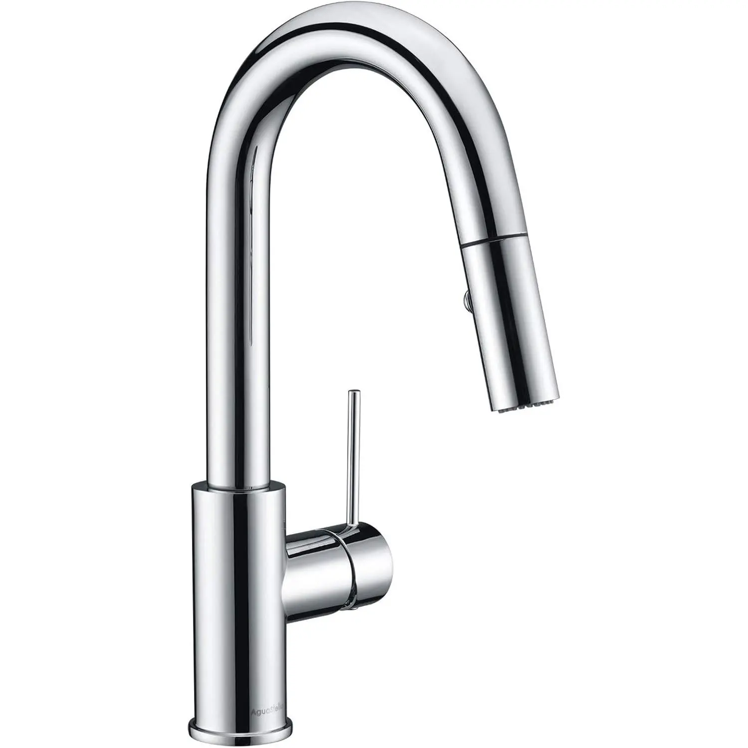 AS59CH Chrome Bar Faucet or Prep Kitchen Sink Faucet with Pull Down Sprayer and Single Handle