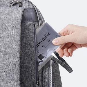 OUMEE 28/23/20/12/8 Pack Disposable Urine Bags, 700ML Travel Pee Bags Unisex Urinal Bag Vomit Bag for Travel Traffic Jam Emergency Portable Camping Urinal Bags for Men Women