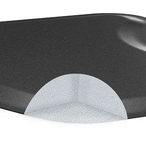 OmySalon Salon Mat for Hair Stylist Anti Fatigue, Thick Barber Chair Mats with Round Cutout Hair Salon Mats for Hairdresser Standing, Barbershop Beauty Spa Hairdressing Equipment