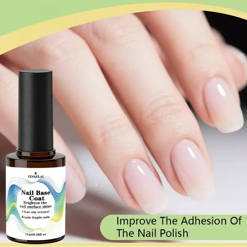 Clear Nail Polish 11ML, Protects Natural Nails, Smooths Surface, Extends Manicure Longevity, Fast-Drying, Easy Application, Ideal for Daily Use