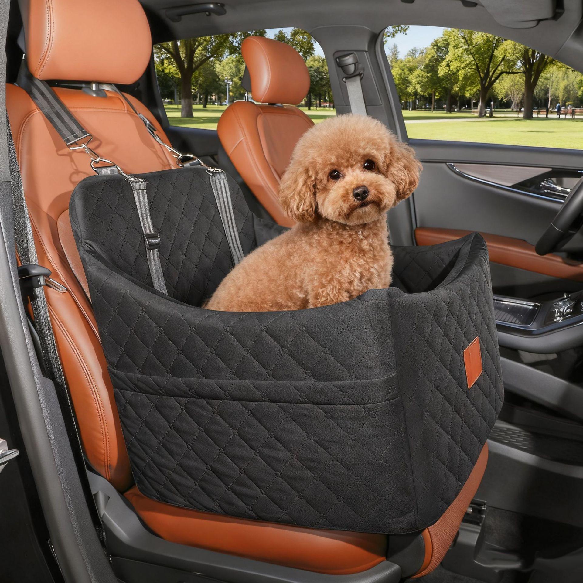 Cross-border best-selling pet car seat, detachable and washable, suitable for all seasons, co-pilot seat for small dogs with elevated bottom