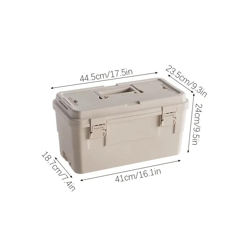 Waterproof Multi-Functional Tool Box, Stackable & Connectable Design, Ideal for Home, Car, Outdoor Use, Durable Organizer Solution, Toolbox