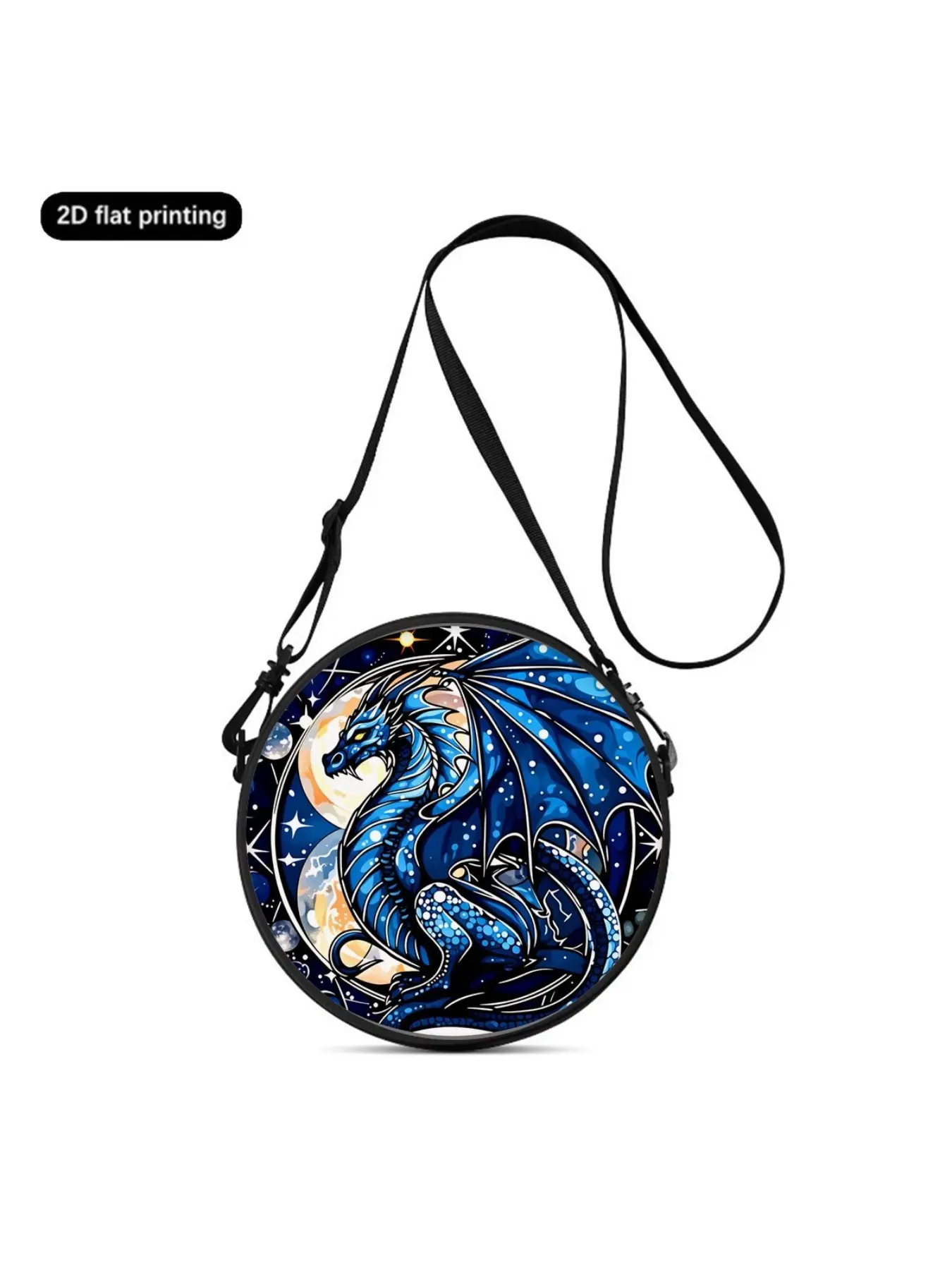 Lightweight crossbody bag with 2D dinosaur print, an ideal gift for female friends. Available for crossbody, single-shoulder, double-shoulder and hand-held wear, perfect for daily commute, outdoor trips, travel, casual outings and campus use.