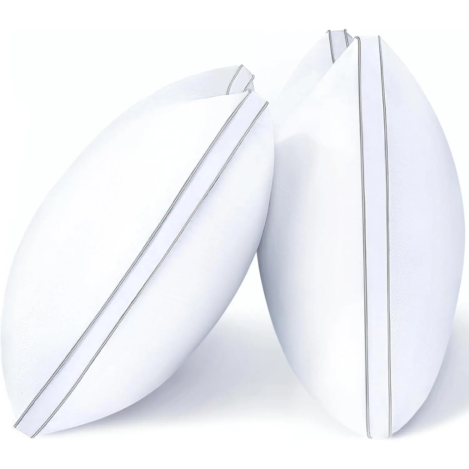 Pillows  Size Set of 2, Firm Support Bedding, White | Down Alternative, Gusseted, Hotel Quality,  Plump Filling, Oeko-Tex Certified, Machine Washable, for Side Sleepers