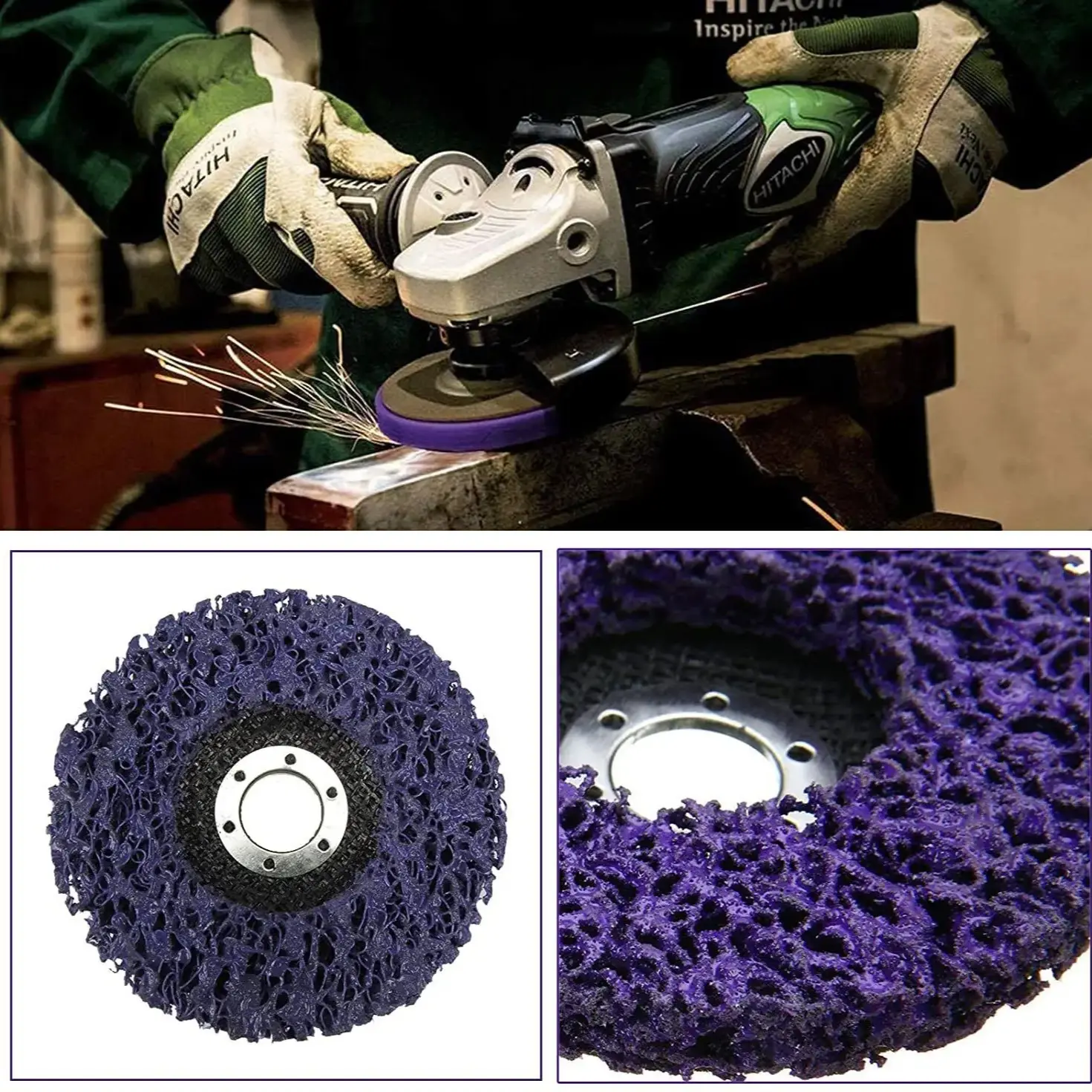 4 Inch 100mm/116mm/126mm Diamond Grinding Disc, Metal Polishing Rust Removal Paint off Angle Grinder Wheel, Body Panel Polishing Abrasive, Polishing Tool