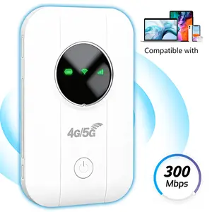 2026 4G Portable WiFi Hotspot, Wireless Europe Travel Router with SIM Card Slot, 300Mbps Stable Internet, Connects 10 Devices at Once,Long Standby Battery for Travel, Camping, Backpacking, Outdoor