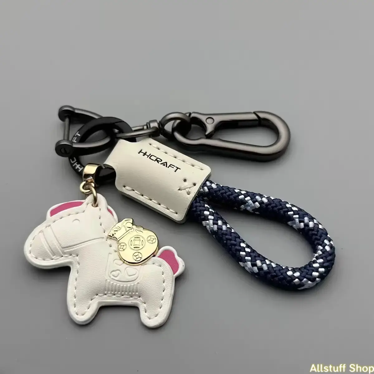 Unisex PU Leather Pony Shape Charm - Creative Little Horse Pendant Keychain, Everyday Wear Bag Accessory for Luggage, Backpack Hanging Decoration Gift