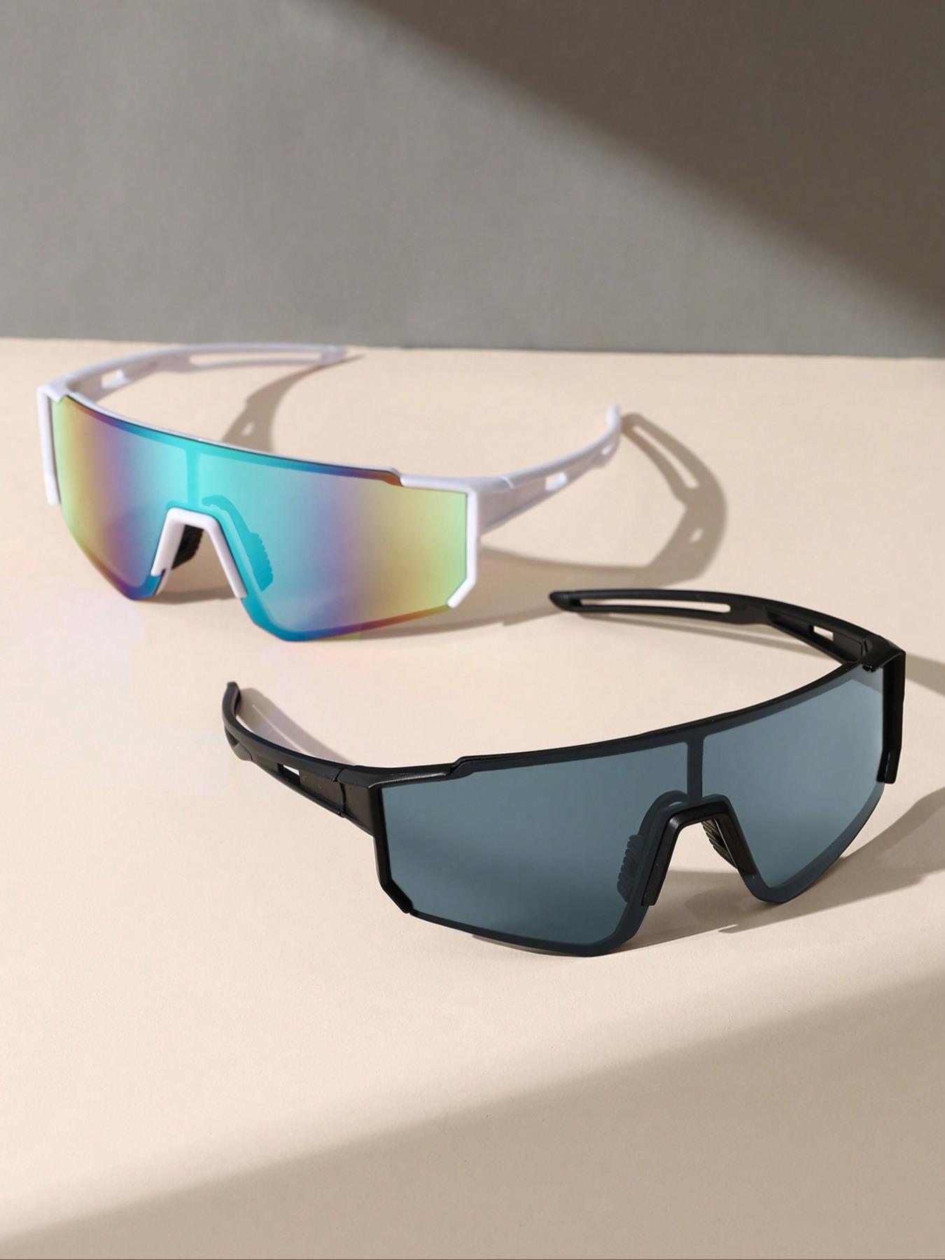 Unisex Shield Sunglasses, Trendy Oversized Sunglasses, Fashionable Sunglasses for Biking, Cycling and Outdoor Sports