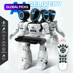 2.4GHz Mini Remote Control Smart Movable Robot, Voice Command, Gesture Sensing, Recording, LED Lights, Programming, Dance Music, Christmas Gift #GLOBAL PICKS
