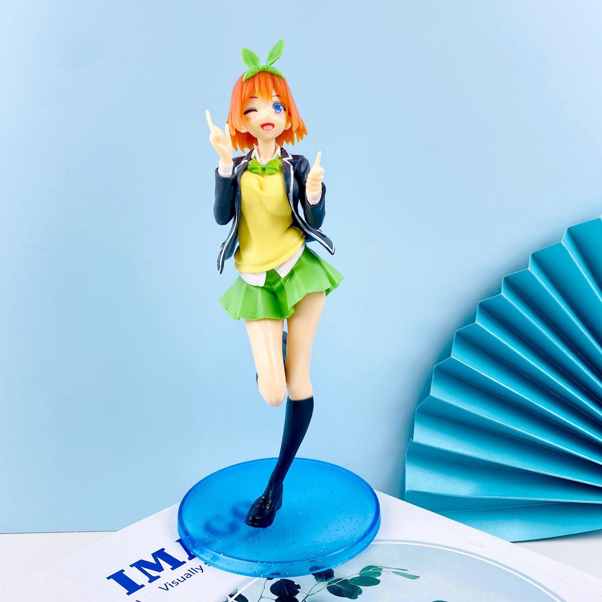 Anime Figure Nakano Nin Nakano Ichika Itsuki action figure JK School Uniform Girl nakano miku figurine Collection Anime gift