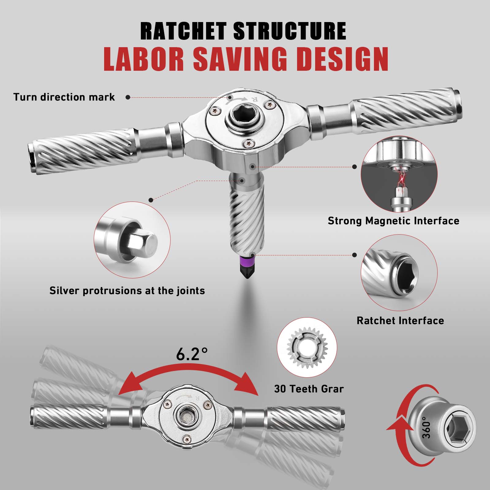 Advanced Ratchet Screwdriver Set, 24/40/66/100-In-1 Magnetic Drill Bits, Home Repair Tool Kit, Replaceable Screwdriver Bits, Detachable T-Type Handle, Furniture, Bike, Computer Maintenance #GLOBAL PICKS