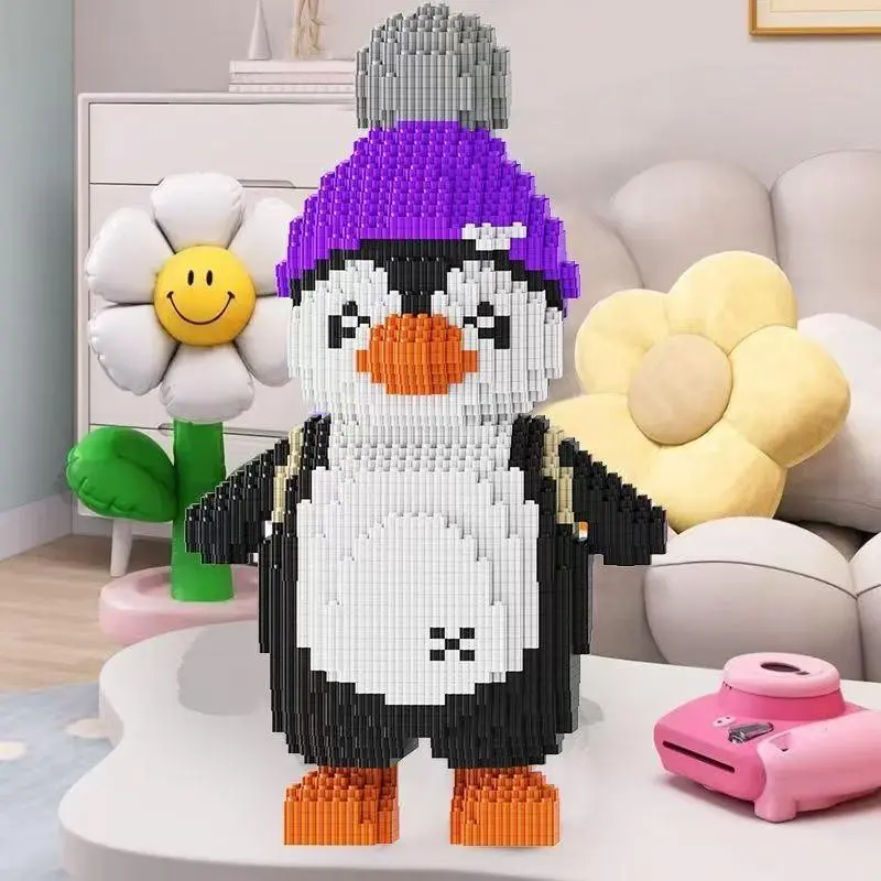3988 Piece Penguin Building Blocks Set, DIY Craft Kit, Perfect for Bedroom Decor and Gifts, Desktop Decoration, Hobby Toy