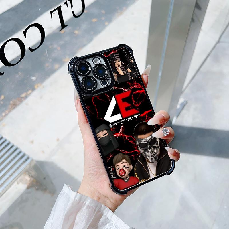 Trendy Art Cool Phone Cases El M-Makabelico IPhone 17 Promax Pro Air 16 Plus 15 14 13 12 11 X XS MAX Four Corners Airbag Electroplated Black Casing Shockproof Protective Cover Gift For Birthday Christmas Halloween Trendy Art Cool Phone Cases El M-Makabelico IPhone 17 Promax Pro Air 16 Plus 15 14 13 12 11 X XS MAX Four Corners Airbag Electroplated Black Casing Shockproof Protective Cover Gift For Birthday Christmas Halloween