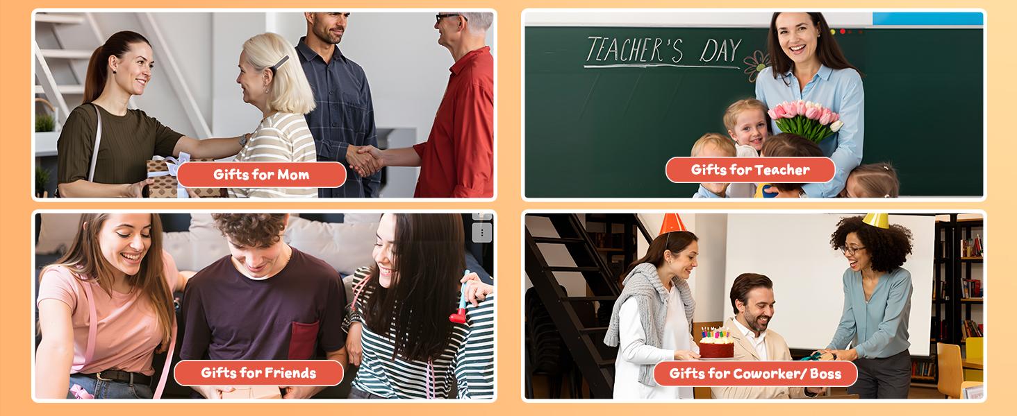 Teacher Appreciation Gifts for Women - Thank You Sunflower Crochet Flower Teacher’s Day Retirement Graduation Gift for Teacher Boss Coworker Lady Supervisor Emotional Inspirational Support