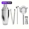 Stainless Steel Bar Utensils Set Rust Corrosion, 5/6/9 Counts Including Shaker Cup & Mixing Stick & Spoon & Clip & Other Accessories, Variety of Tools, Cocktail Bar Utensils for Home Party, Bar Tools #GLOBAL PICKS