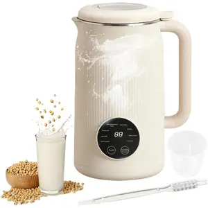 8 in 1 Nut Milk Maker Machine, 42 OZ(1.2L) Soy Milk Maker with 10 Blades, Plant-Based, Oat, Soy, and Dairy Free Beverage, Almond Milk Maker with LED Touch Screen, 18 Hours Timer, Auto-clean