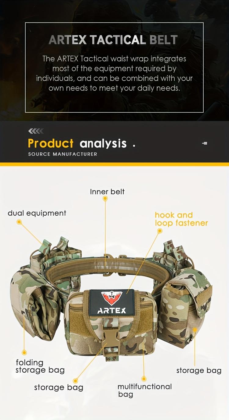 Heavy-Duty Quick Release Work Belt | Rugged Nylon Utility Belt for OutdoorsMen's  Durable Webbing Belt for Hiking & Work