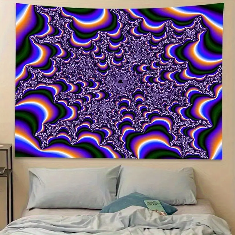 Purple Abstract Fluid Tapestry - Versatile Polyester Wall Decor for Living Room Bedroom Dorm Decor| Ideal Gift for Festivals And Parties